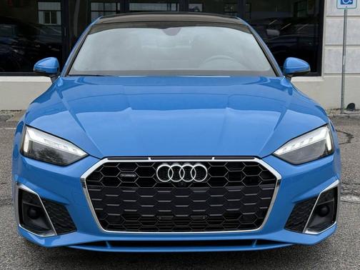 Blue 2021 Audi A5 Sportback 45 S Line Premium Plus