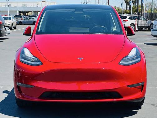 Red 2022 Tesla Model Y Long Range Dual Motor All-Wheel Drive