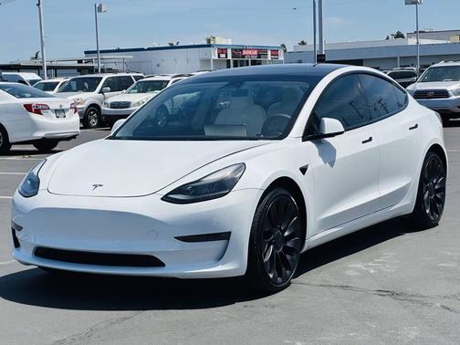 White 2023 Tesla Model 3 Performance
