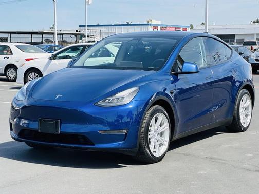 Blue 2021 Tesla Model Y Long Range Dual Motor All-Wheel Drive