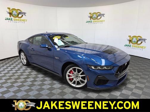 Atlas Blue Metallic 2024 Ford Mustang GT Premium
