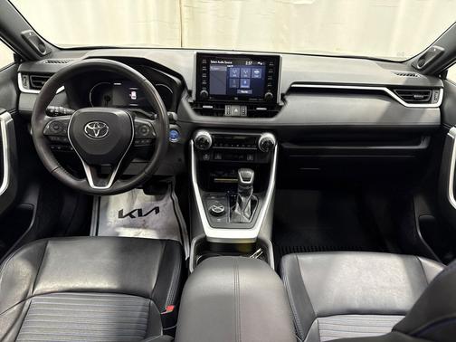 Blue Print/Midnight Black Metallic 2021 Toyota RAV4 Hybrid SE