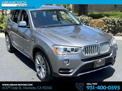 Space Gray Metallic 2017 BMW X3 sDrive28i