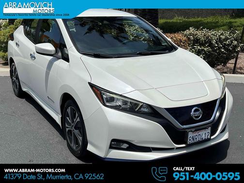 Pearl White Tricoat 2019 Nissan Leaf SV PLUS
