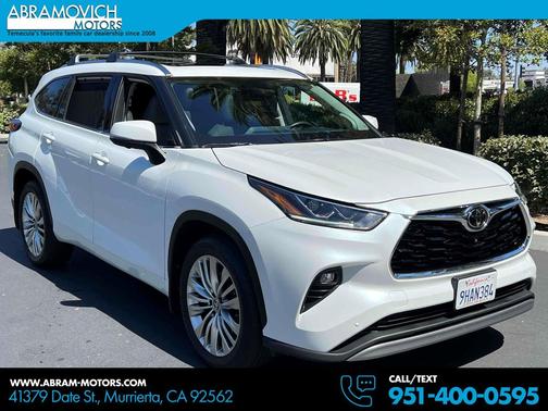 Wind Chill Pearl 2023 Toyota Highlander Platinum