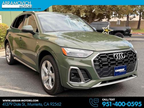 District Green Metallic 2023 Audi Q5 45 S line Premium Plus