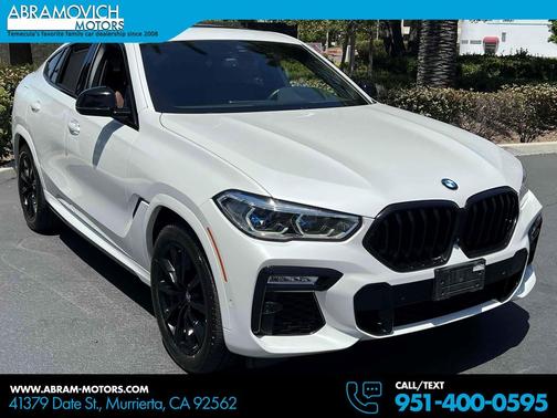 Mineral White Metallic 2021 BMW X6 xDrive40i