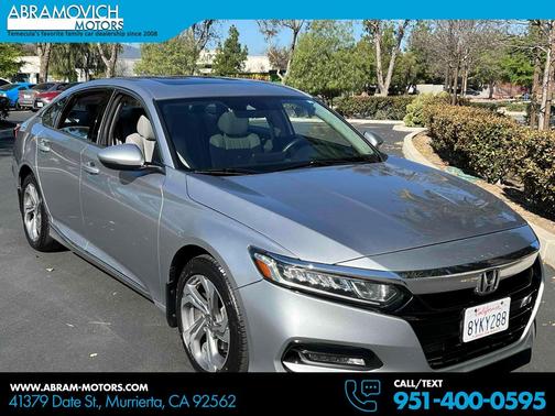 Lunar Silver Metallic 2018 Honda Accord EX-L
