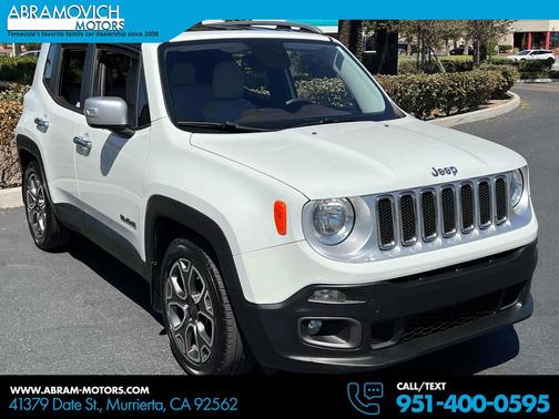 Alpine White 2017 Jeep Renegade Limited
