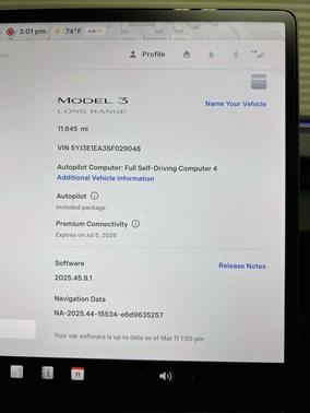 2025 Tesla Model 3 Long Range