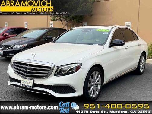Polar White 2017 Mercedes-Benz E-Class RWD Sedan