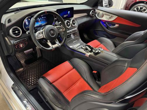 designo Diamond White Metallic 2021 Mercedes-Benz AMG C 63 S