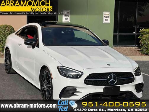 Polar White 2022 Mercedes-Benz E-Class RWD Coupe