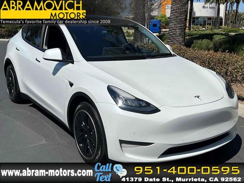Pearl White Multi-Coat 2021 Tesla Model Y Long Range Dual Motor All-Wheel Drive