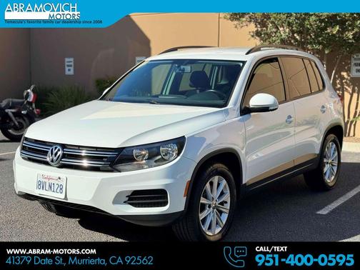Pure White 2017 Volkswagen Tiguan 2.0T SEL