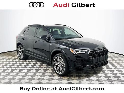 Mythos Black Metallic 2025 Audi Q3 45 S line Premium Plus