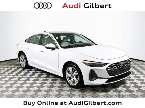Glacier White Metallic 2025 Audi A5 Premium TFSI quattro S tronic