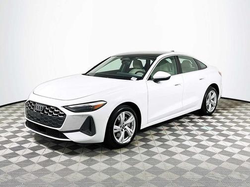 Glacier White Metallic 2025 Audi A5 Premium TFSI quattro S tronic