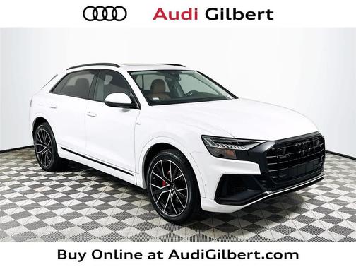 Glacier White Metallic 2023 Audi Q8 55 Premium Plus
