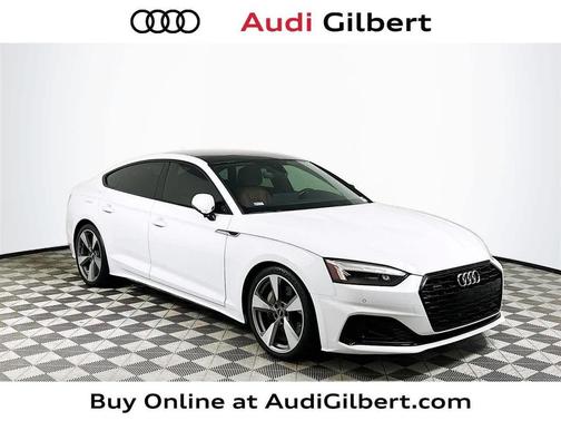 Glacier White Metallic 2020 Audi A5 Sportback 45 Premium Plus