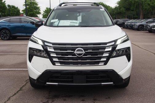 White / Black 2026 Nissan Rogue Platinum