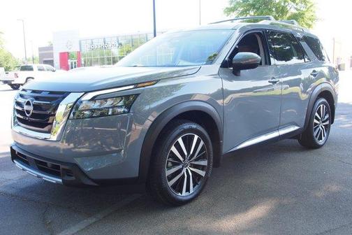 Boulder Gray Metallic 2025 Nissan Pathfinder Platinum