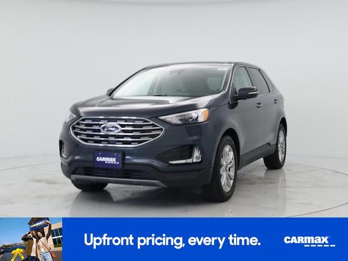 Blue 2024 Ford Edge Titanium