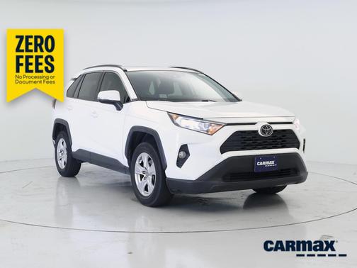 White 2019 Toyota RAV4 LE