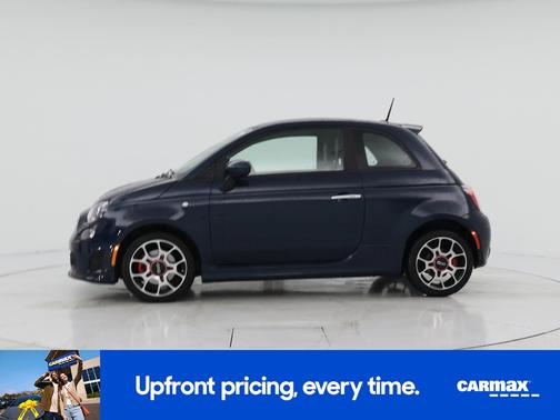 Blue 2015 FIAT 500 Turbo