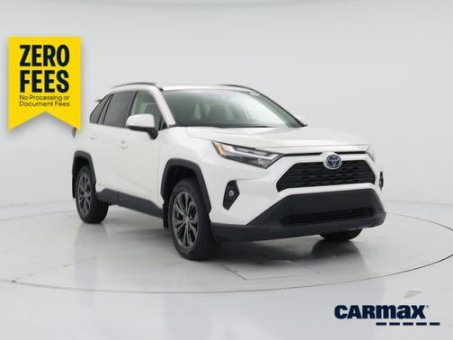 White 2022 Toyota RAV4 Hybrid XLE Premium
