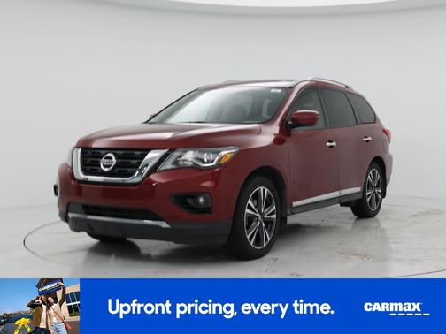 Red 2020 Nissan Pathfinder Platinum