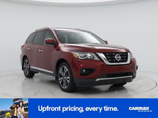 Red 2020 Nissan Pathfinder Platinum