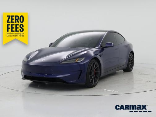 Blue 2025 Tesla Model 3 Performance