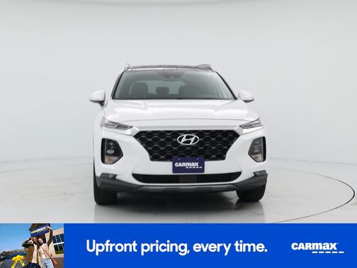 White 2020 Hyundai SANTA FE SEL