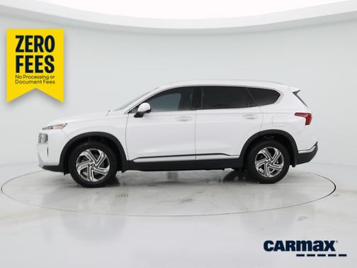 White 2021 Hyundai SANTA FE SEL