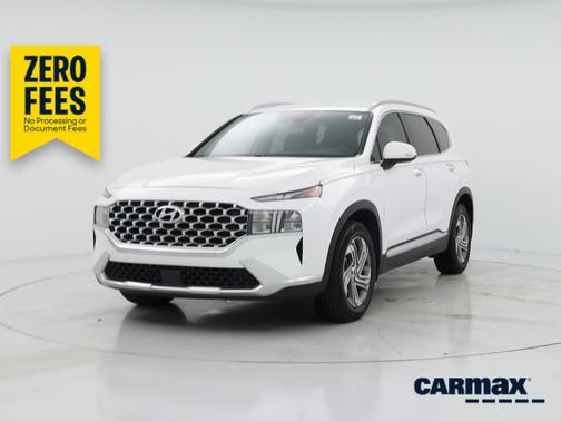 White 2021 Hyundai SANTA FE SEL