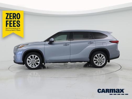 Blue 2023 Toyota Highlander Hybrid Limited