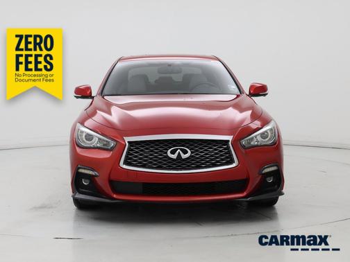 Red 2021 INFINITI Q50 Sensory