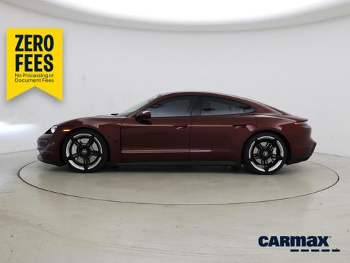 Burgundy 2021 Porsche Taycan 4S