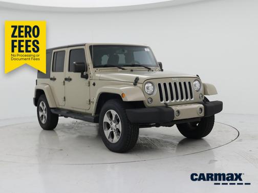Tan 2017 Jeep Wrangler Unlimited Sahara