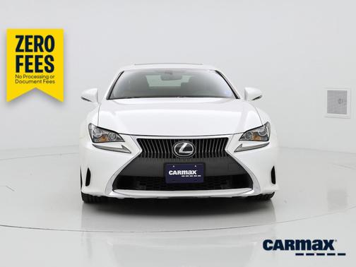 White 2015 Lexus RC 350
