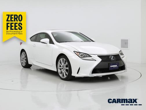 White 2015 Lexus RC 350