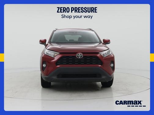 Red 2021 Toyota RAV4 XLE Premium