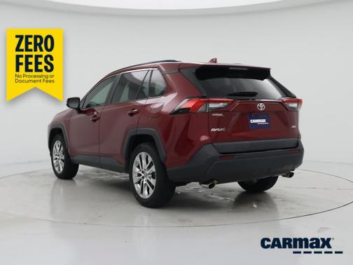 Red 2021 Toyota RAV4 XLE Premium