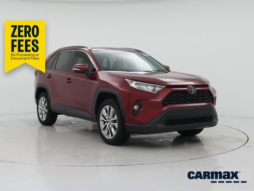 Red 2021 Toyota RAV4 XLE Premium