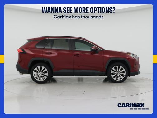 Red 2021 Toyota RAV4 XLE Premium