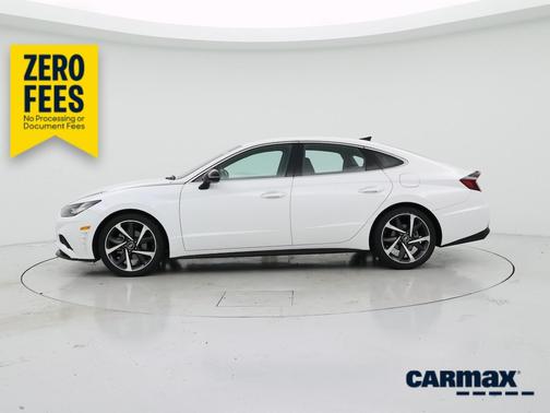 White 2021 Hyundai SONATA SEL Plus