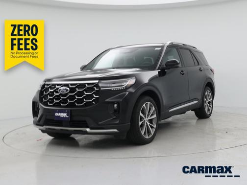Black 2025 Ford Explorer Platinum