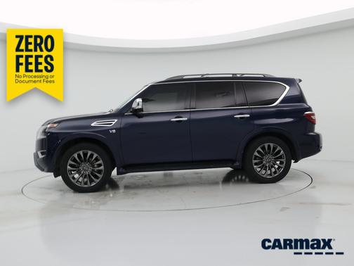 Blue 2021 Nissan Armada Platinum