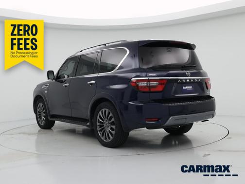 Blue 2021 Nissan Armada Platinum